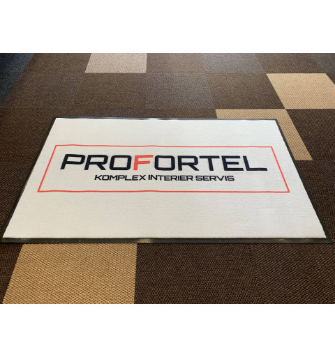 Logová rohož pro firmu ProFortel jsme dodávali v původní kvalitě 198 Logo Superior.