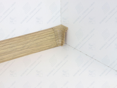 Soklová podlahová lišta Döllken SLK 50 barva W166 dub antik + vnitřní roh (kout)