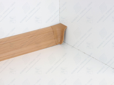 Soklová podlahová lišta Döllken SLK 50 barva W168 ořech orient + vnitřní roh (kout)