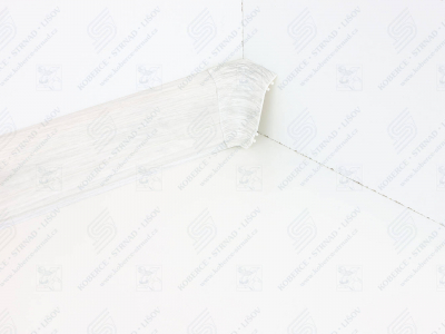 Soklová podlahová lišta Döllken SLK 50 dekor W648 Dub bílý + vnitřní roh (kout)
